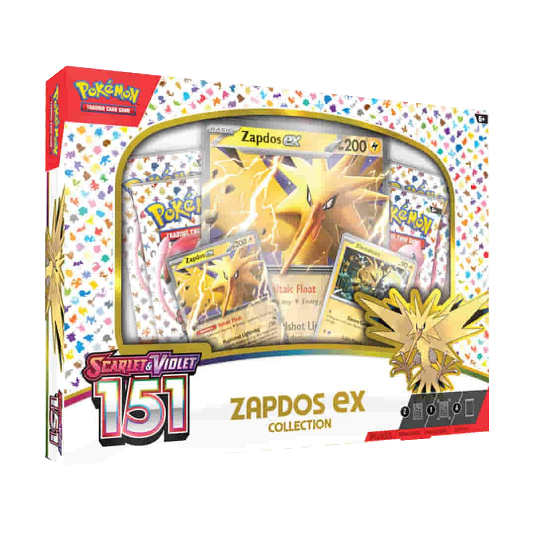 Pokemon TCG: 151 Zapdos ex Collection Box Scarlet & Violet
