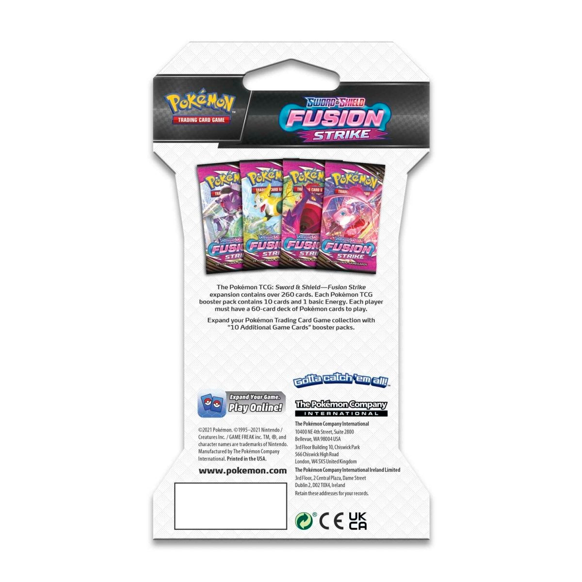 Pokemon TCG: Sword & Shield-Fusion Strike Sleeved Booster Pack