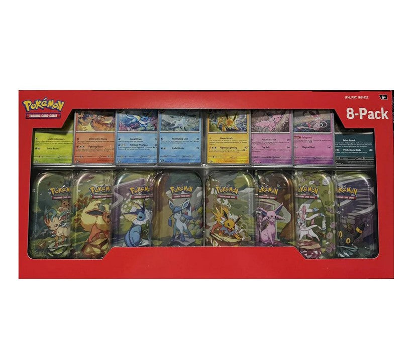 Pokemon TCG: Prismatic Evolutions Mini Tins 8-Pack (Costco Exclusive)