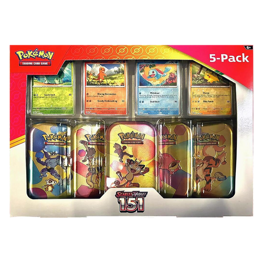 Pokemon TCG: 151 Costco Scarlet & Violet Mini Tin 5-pack
