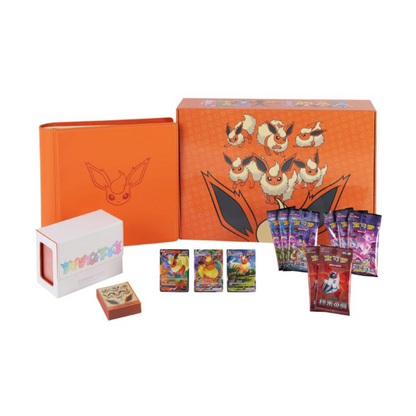 Pokemon TCG S-Chinese Eevee GX Gift Box Flareon