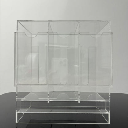 3 Slot Acrylic Booster Pack Display Dispenser