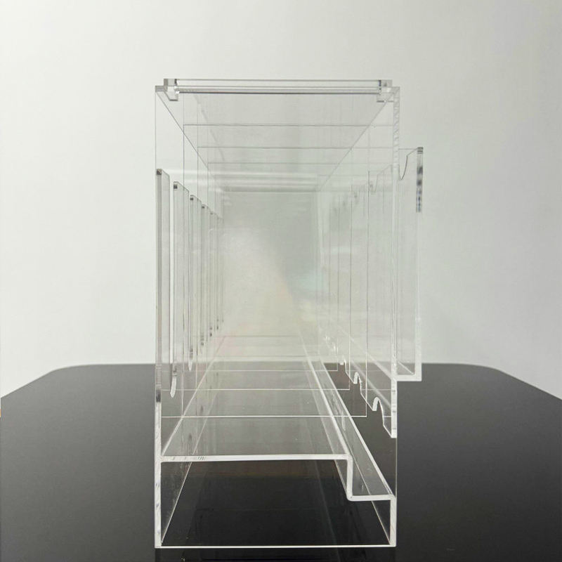 6 Slot Acrylic Booster Pack Display Dispenser - Stackable
