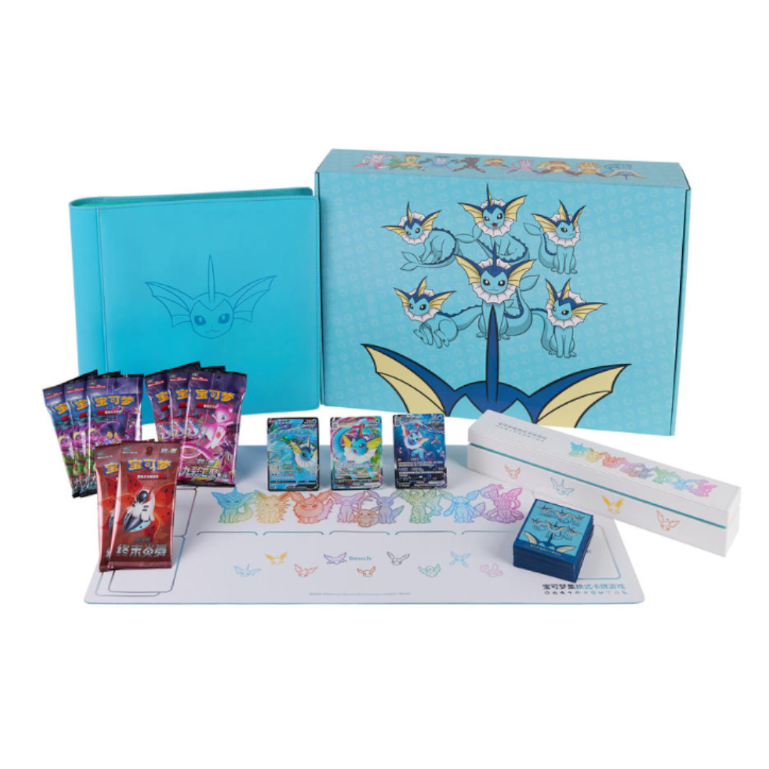 Pokemon TCG: S-Chinese Eevee GX Gift Box Vaporeon
