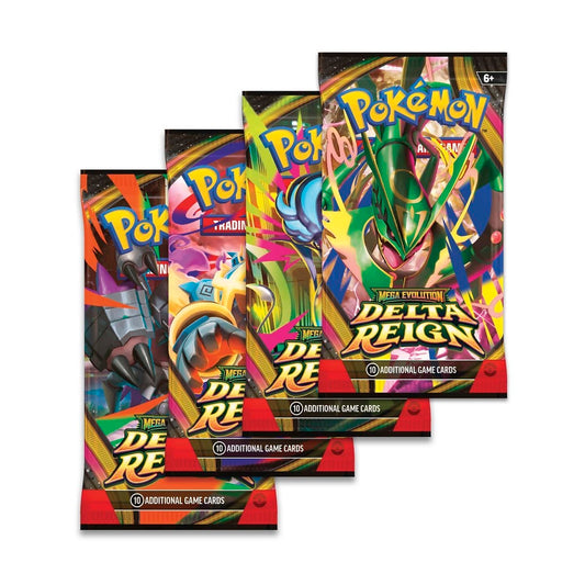 Pokemon TCG Mega Evolution - Delta Reign booster pack artwork selection