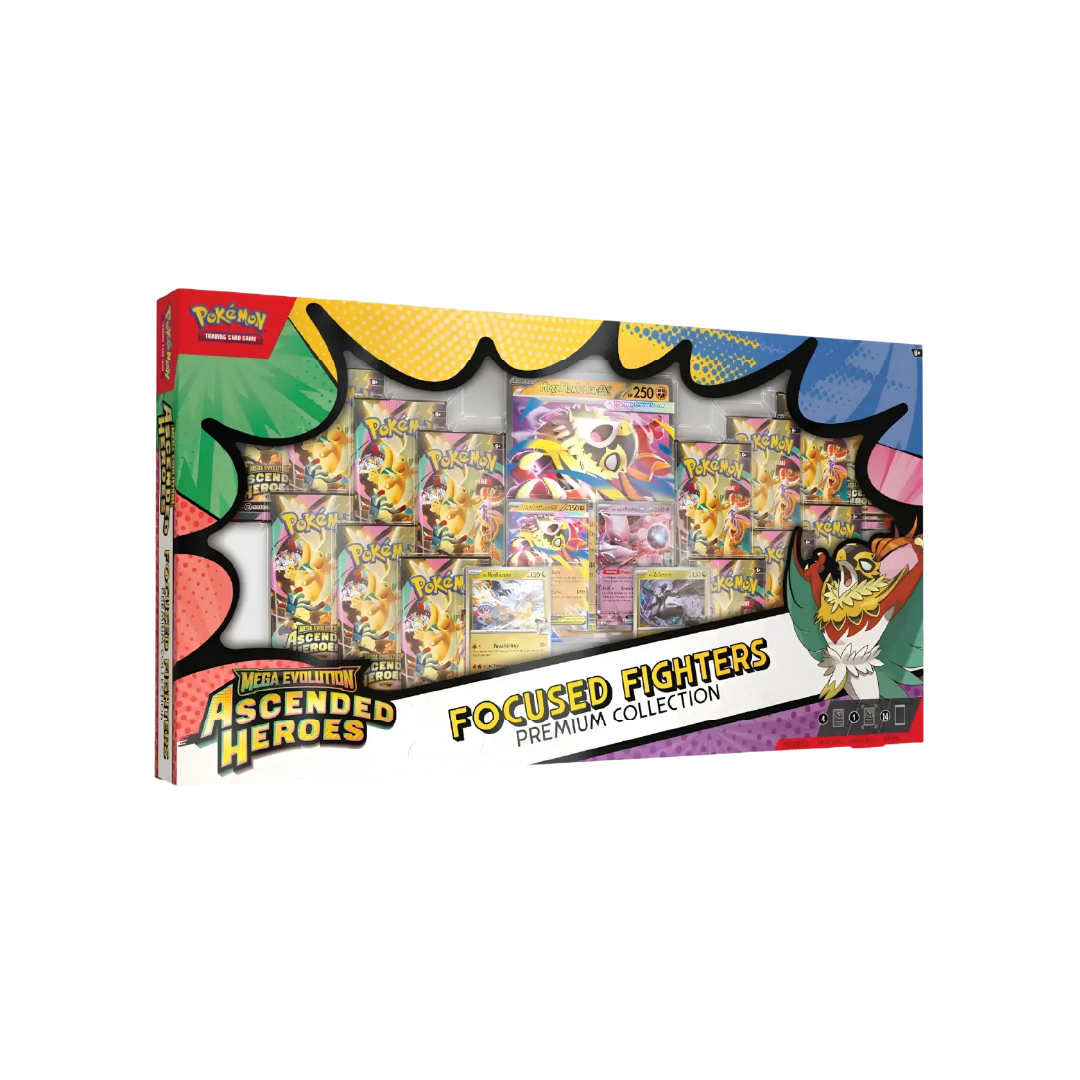 Pokemon TCG Mega Evolution Ascended Heroes Focused Fighters Premium Collection box