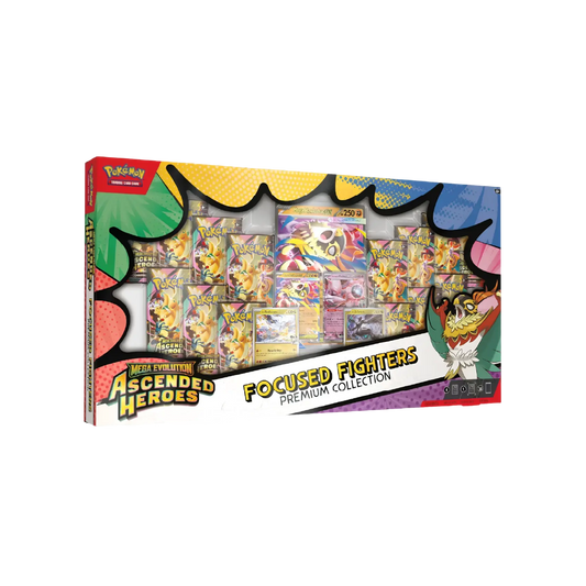 Pokemon TCG Mega Evolution Ascended Heroes Focused Fighters Premium Collection box
