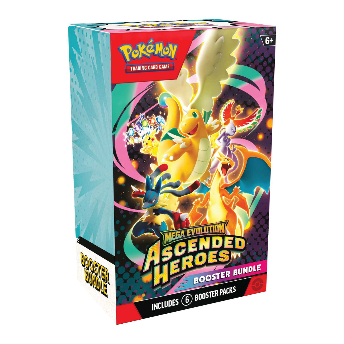 Pokemon TCG Mega Evolution Ascended Heroes Booster Bundle containing six packs